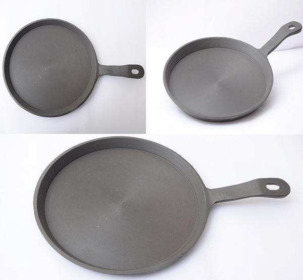 Cast Iron Dosa Tawa - 10 Inches - Double Handle - Light