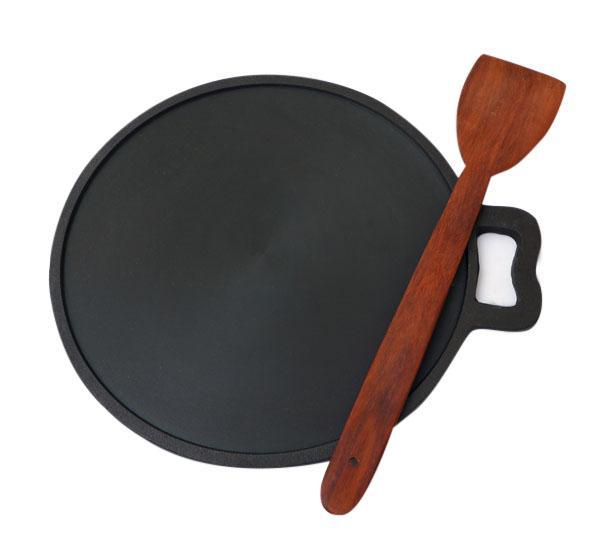 Tredy Foods - Cast Iron Dosa Tawa - 9 Inches - Double Handle: Dosa