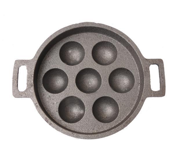 Cast Iron Paniyaram Pan, 12 Pit