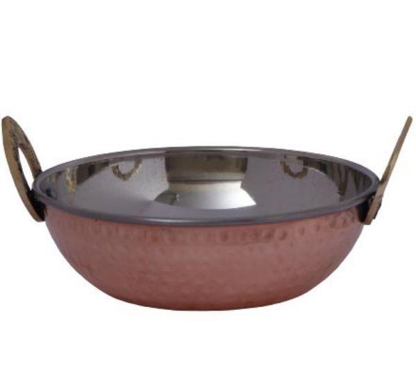 Copper/Stainless Steel Kadai - 50 Oz