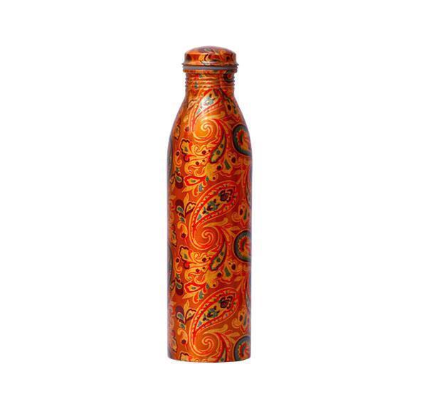 Copper Water Bottle (Design Printed) | Tredy Foods