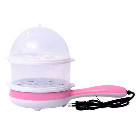 GNEY Electric Double Layer Egg Boiler Cooker & Steamer