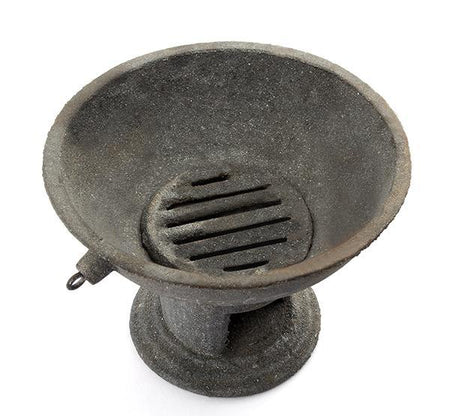 Traditional Kummati Aduppu or Stove + Cast Iron Kadai + Sambar